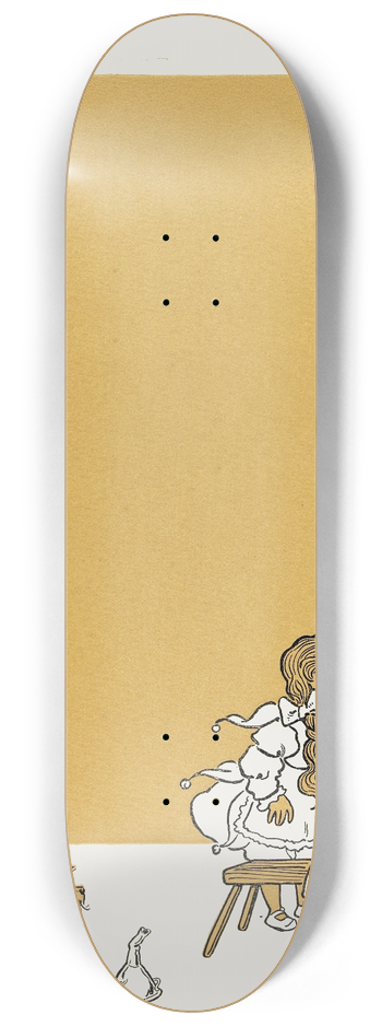 William Wallace Denslow - The Rescue 8.25 inch art skate deck