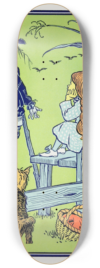 William Wallace Denslow - The road throgh the forest 8.25 inch art skate deck