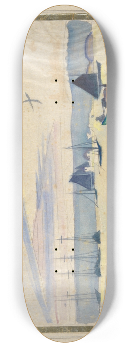 William Zorach - HarborScene 8.25 inch art skate deck