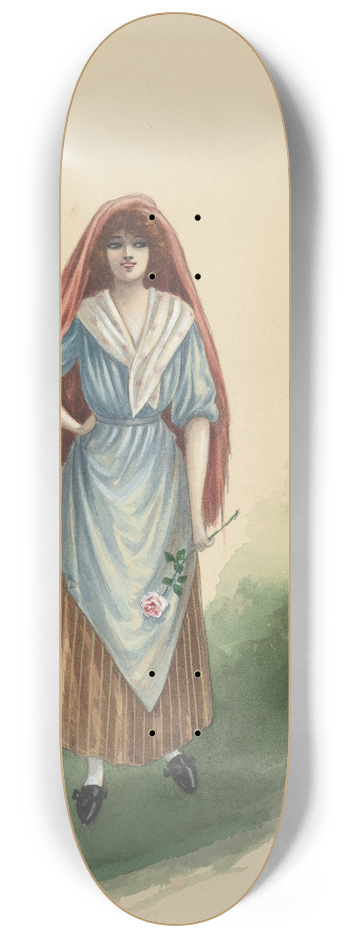 Will R. Barnes - 14-Lady Moya Fitzpatrick-Act III 8.25 inch art skate deck