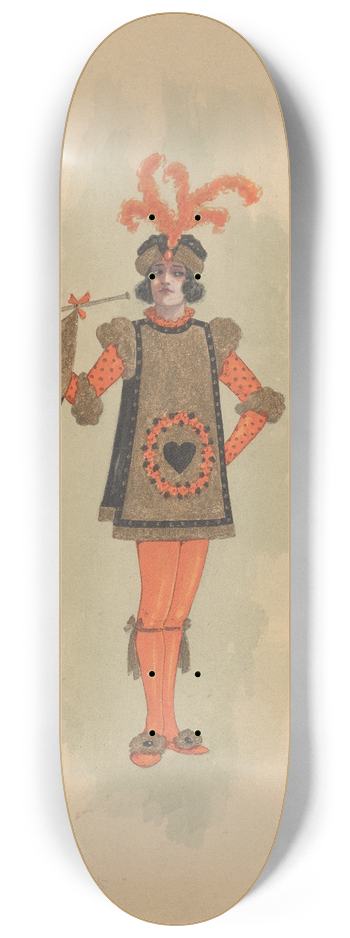 Will R. Barnes - 1 Herald (Burning Mountain) 8.25 inch art skate deck