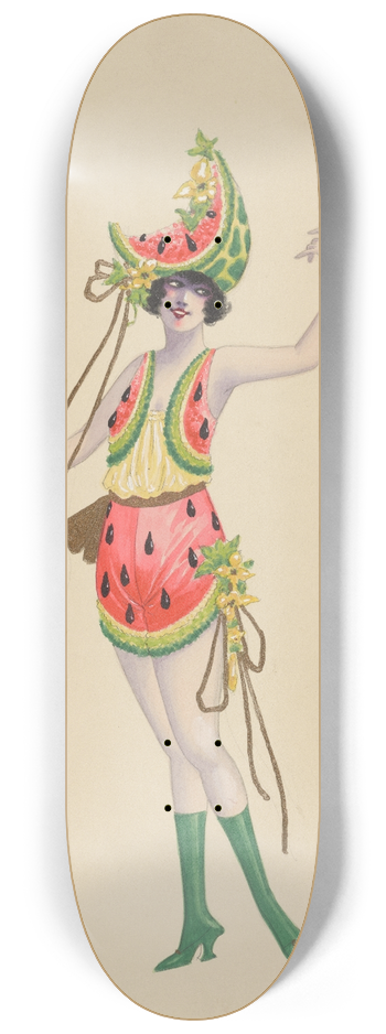 Will R. Barnes - 29-Watermelon-Boys 8.25 inch art skate deck