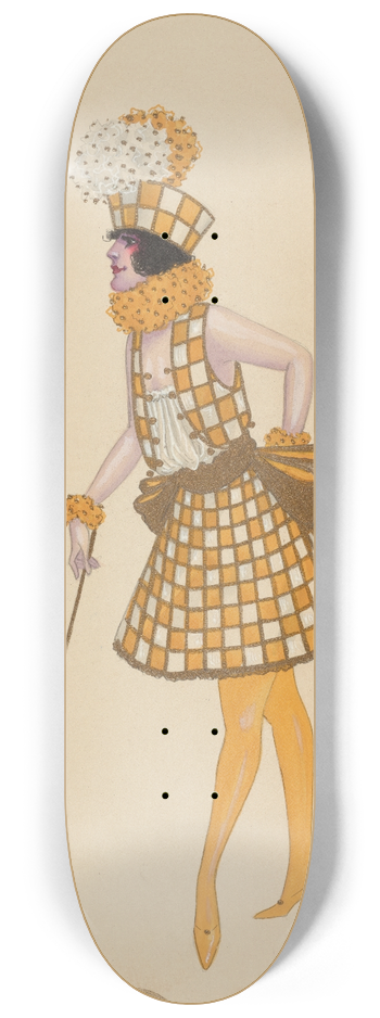 Will R. Barnes - 2-Orange-Girls 8.25 inch art skate deck