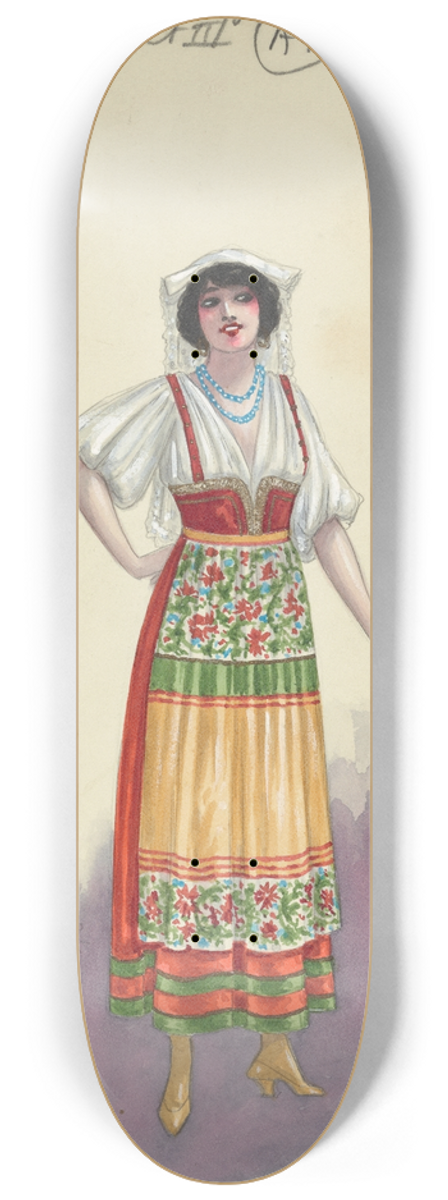 Will R. Barnes - A12-Act III-8 Fisher Wives 8.25 inch art skate deck