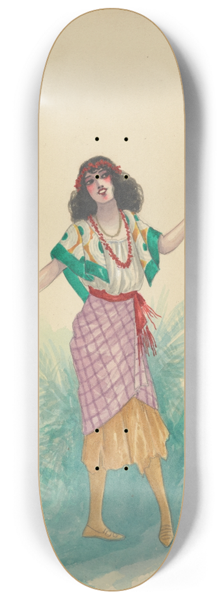 Will R. Barnes - Act I-8 Moro Girls 8.25 inch art skate deck