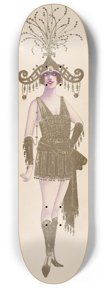 Will R. Barnes - A Golden Guard 8.25 inch art skate deck