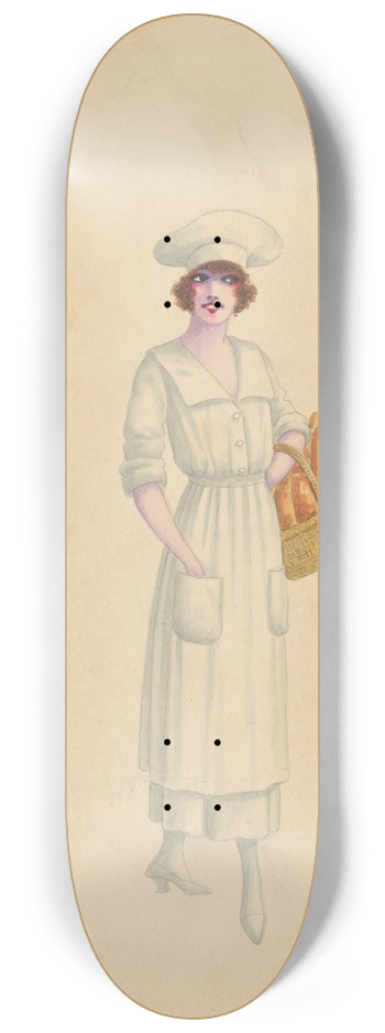 Will R. Barnes - Bakerettes, 10 8.25 inch art skate deck