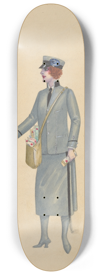 Will R. Barnes - Letter Carriers, 1 8.25 inch art skate deck