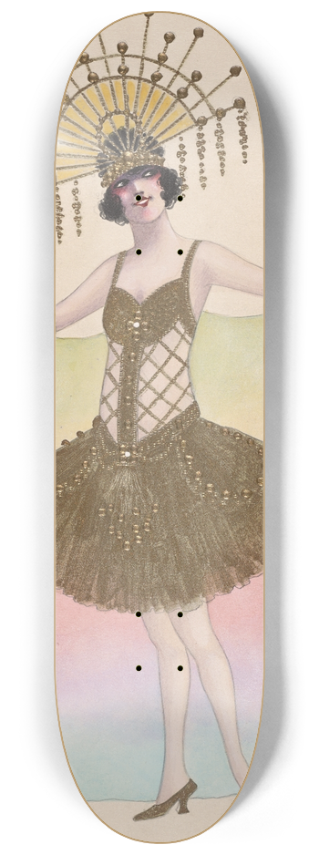 Will R. Barnes - No. 1 Rainbow 8.25 inch art skate deck