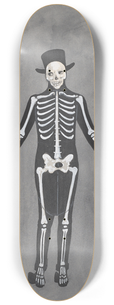 Will R. Barnes - Skeleton 8.25 inch art skate deck