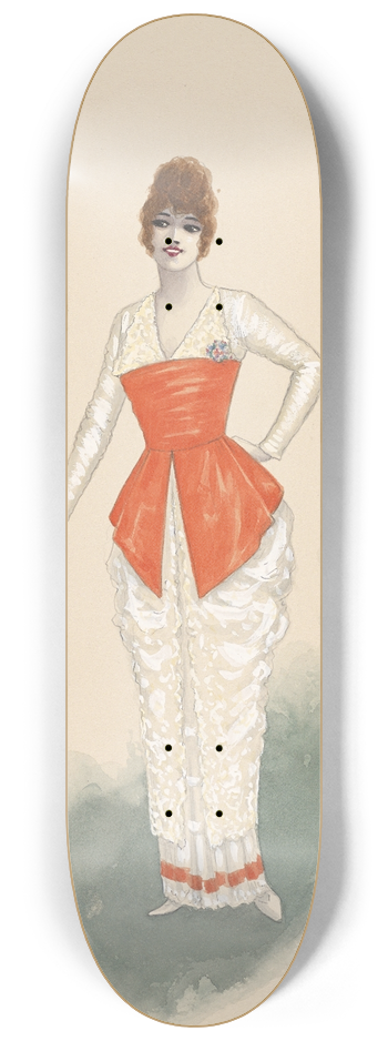 Will R. Barnes - Tango Girl; Act II, 12 8.25 inch art skate deck