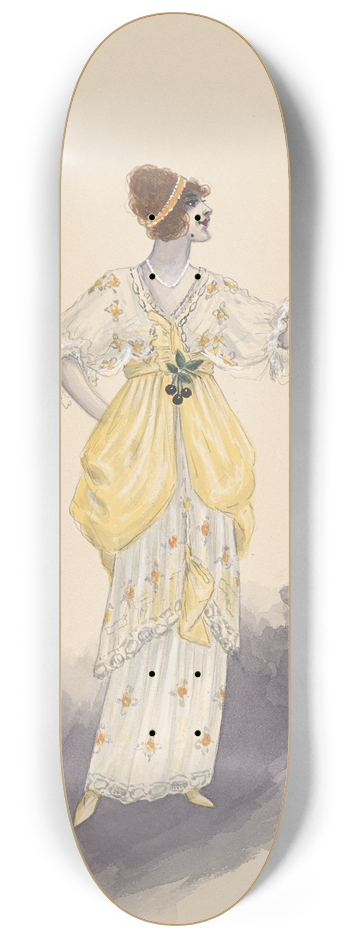 Will R. Barnes - Tango Girl; Act II, 36 8.25 inch art skate deck