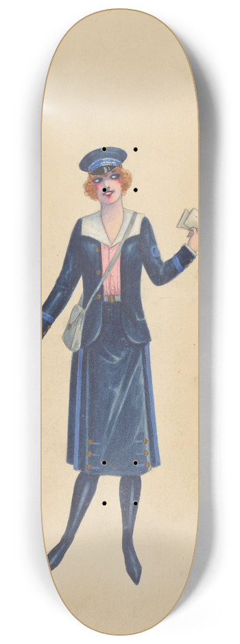 Will R. Barnes - Telegraph, 11 8.25 inch art skate deck