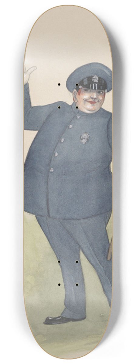 Will R. Barnes - The Cop 8.25 inch art skate deck