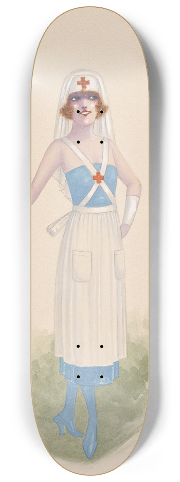 Will R. Barnes - The Nurses, 70 8.25 inch art skate deck