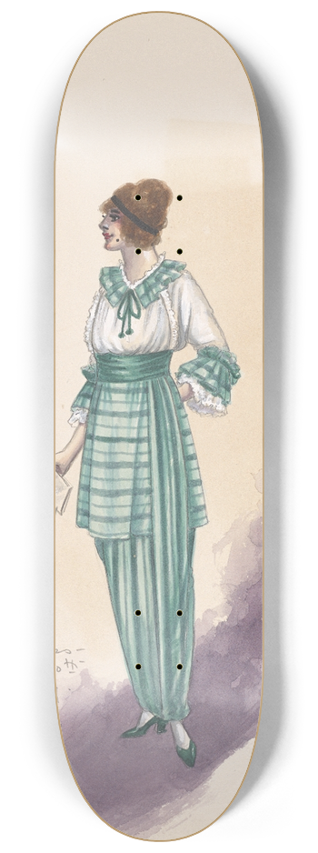 Will R. Barnes - Womans costume design 8.25 inch art skate deck