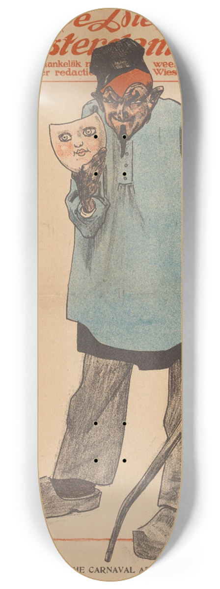 Willy Sluiter - De Bossche carnaval afgeschaft 8.25 inch art skate deck