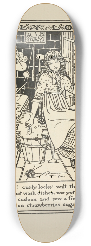 Winifred Smith - Curly locks 8.25 inch art skate deck