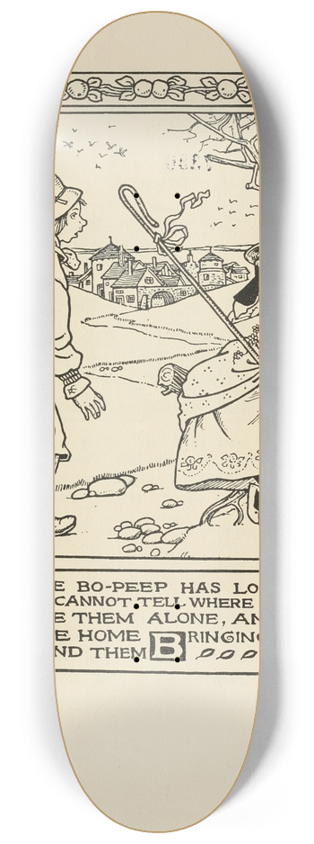 Winifred Smith - Little Bo-Peep has lost her sheep 8.25 inch art skate deck