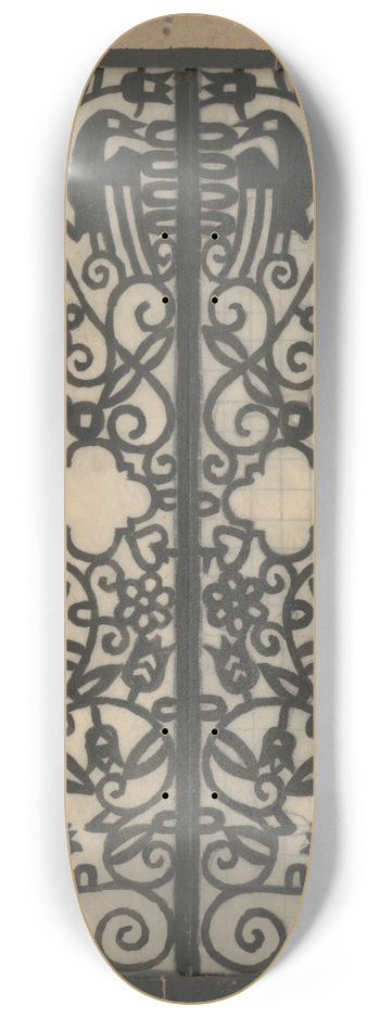 Winold Reiss - Design drawings for the Theodore Weicker Apartment Building.] [Study for metalwork gate 8.25 inch art skate deck
