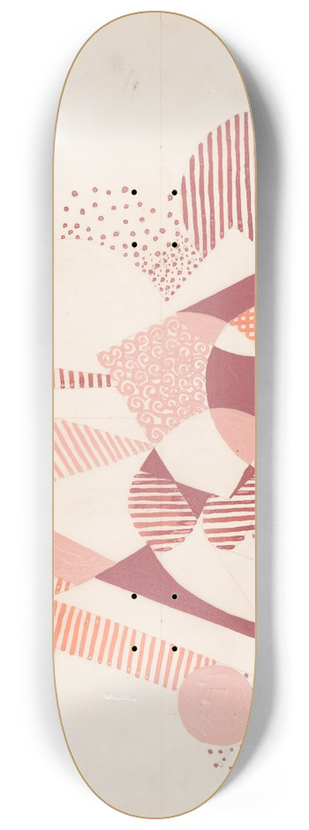 Winold Reiss - Design for an unidentified project.] [Color study of an abstract theme 8.25 inch art skate deck