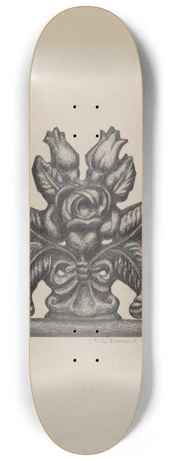 Austin L. Davison - Fragment of Fence 8.25 inch art skate deck