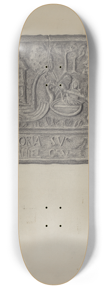 Austin L. Davison - Pa. German Stove Plate 8.25 inch art skate deck