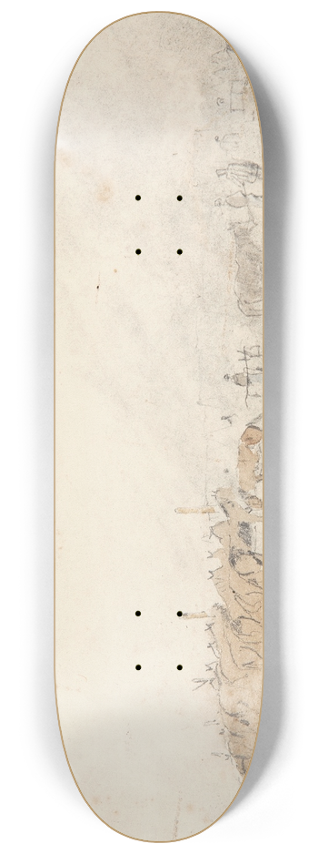 Winslow Homer - Army Encampment 8.25 inch art skate deck