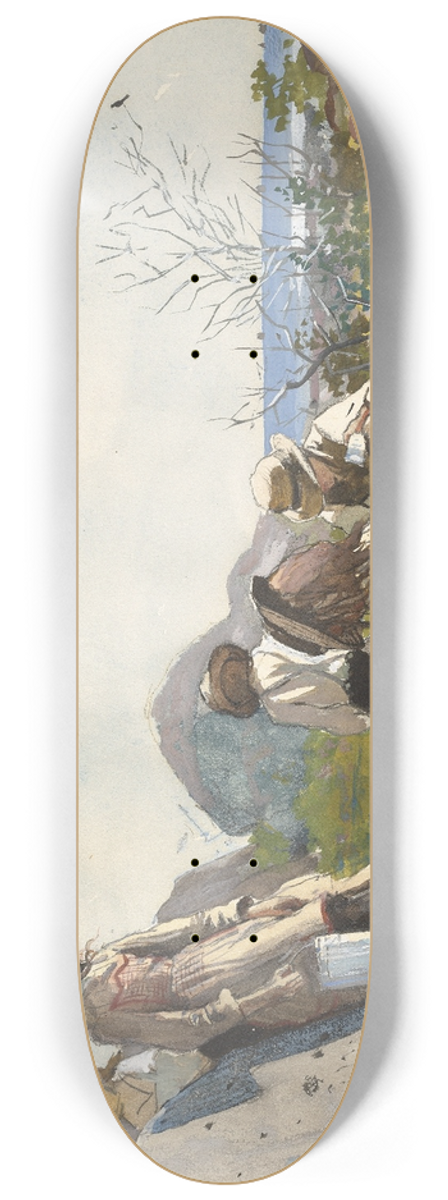 Winslow Homer - Berry Pickers 8.25 inch art skate deck