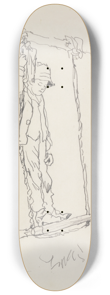 Winslow Homer - Boy on a Swing 8.25 inch art skate deck