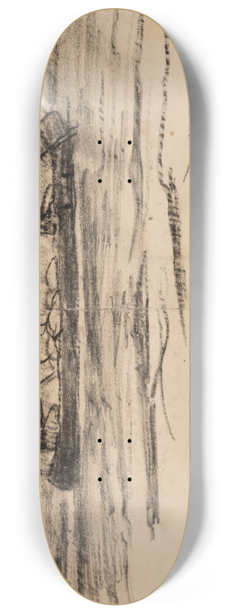 Winslow Homer - Canoe with Two Men 8.25 inch art skate deck