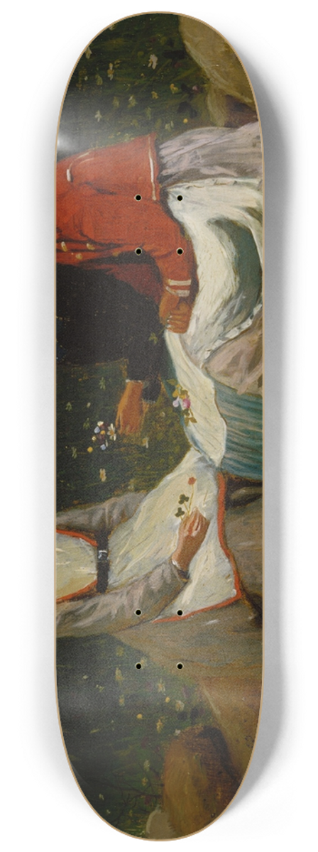 Winslow Homer - Girls in a Landscape 8.25 inch art skate deck