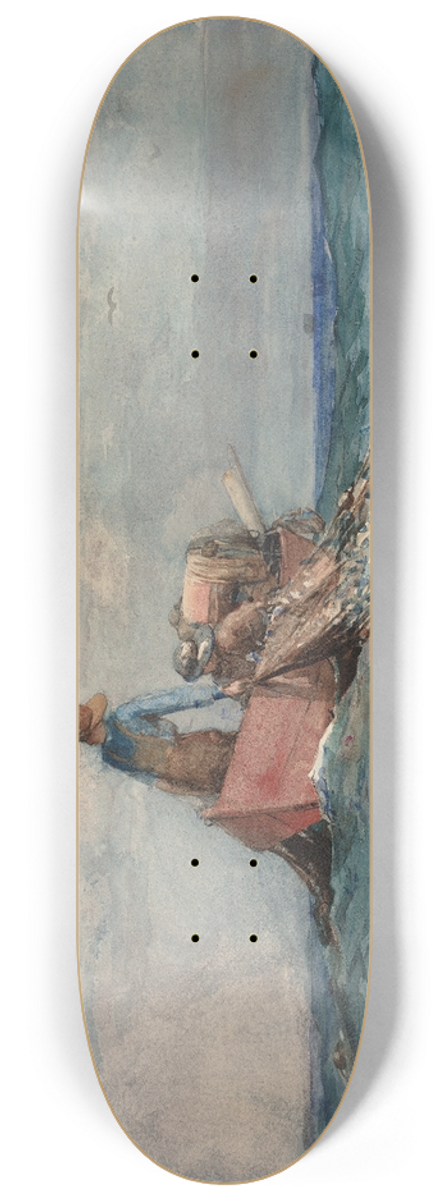 Winslow Homer - Hauling in the Nets 8.25 inch art skate deck