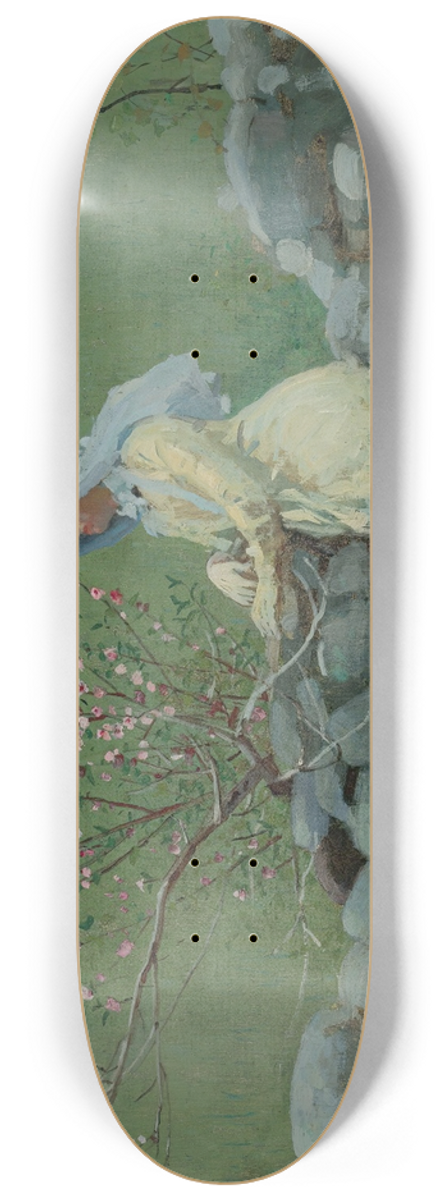 Winslow Homer - Peach Blossoms 8.25 inch art skate deck