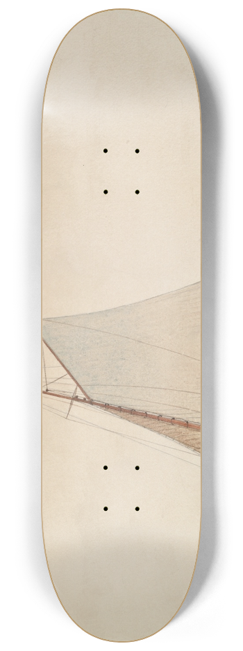 Winslow Homer - Sailing offGloucester 8.25 inch art skate deck