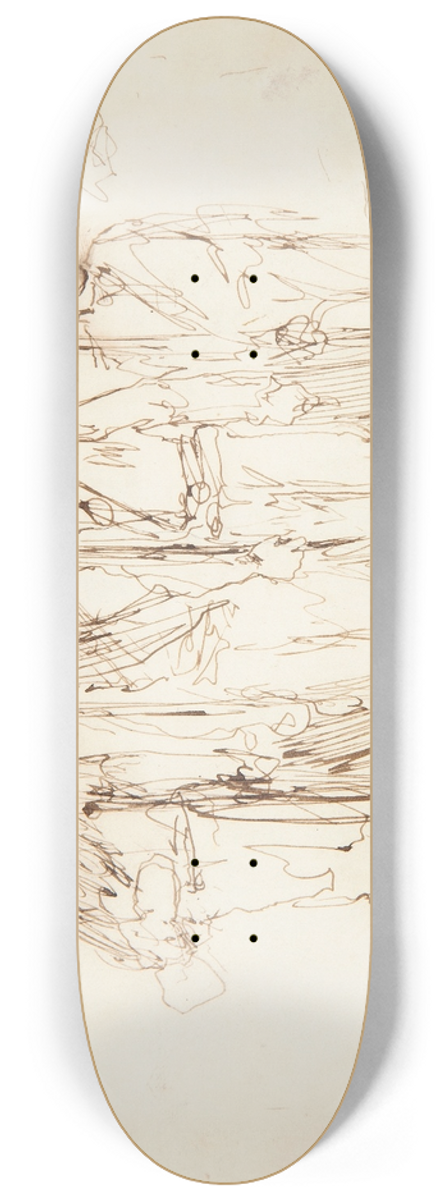 Winslow Homer - The Walking Wounded 8.25 inch art skate deck