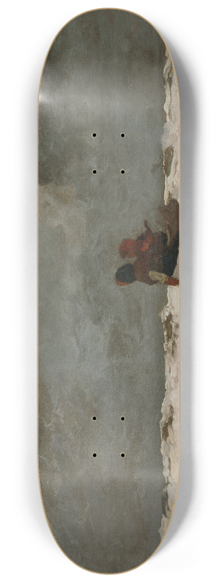 Winslow Homer - Two Figures by the Sea 8.25 inch art skate deck