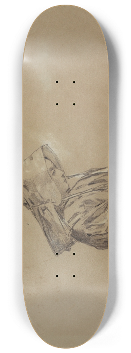 Winslow Homer - Woman in a Sunbonnet 8.25 inch art skate deck