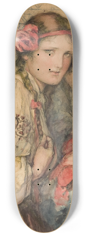 Wladyslaw Theodore Benda - Poppy Girl 8.25 inch art skate deck