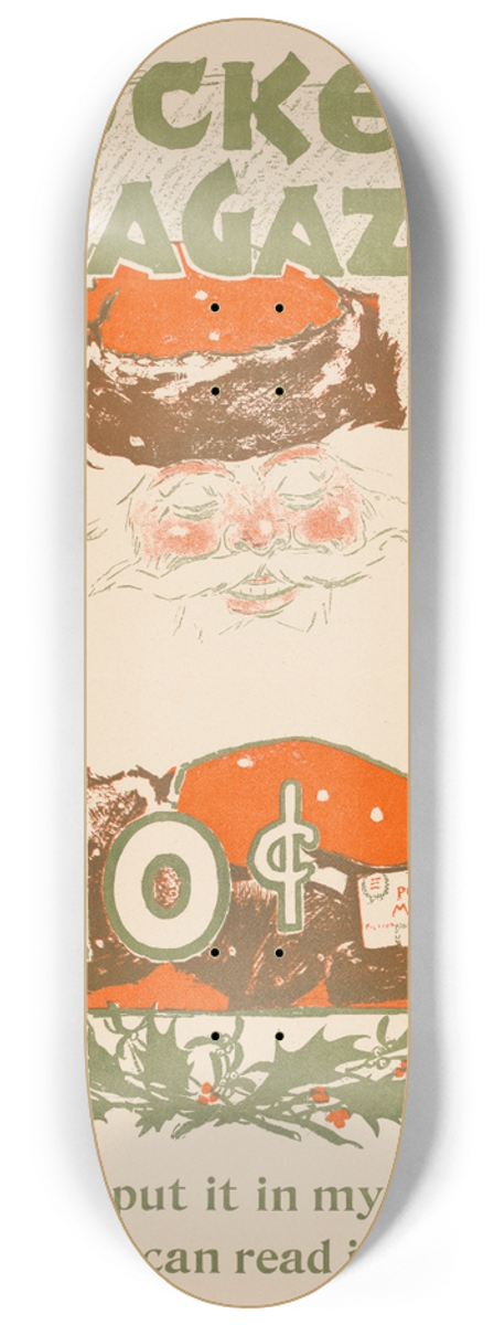 A.W.B. Lincoln - Pocket magazine; So handy, Ill put it in my pocket! Type so large I can read it by moonlight 8.25 inch art skate deck