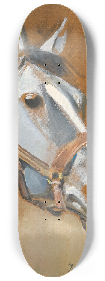 Wojciech Kossak - A Horses Head in Profile 8.25 inch art skate deck