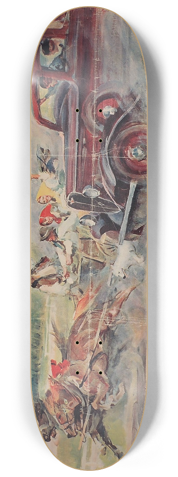 Wojciech Kossak - Polski Fiat Spka Akcyjna ; Centrala; Warszawa, Sapieyska 6 8.25 inch art skate deck
