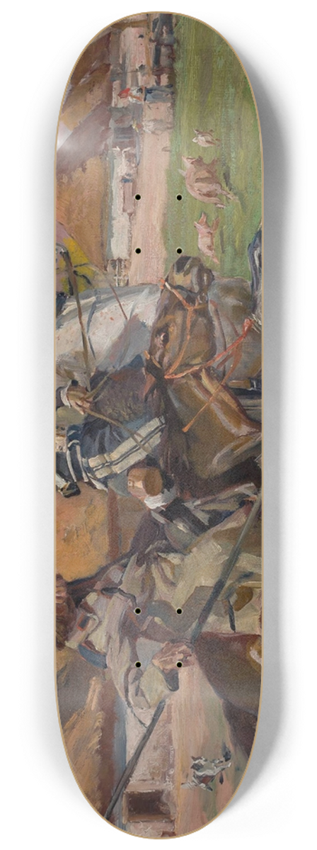 Wojciech Kossak - Uhlan fighting a Cossack 8.25 inch art skate deck