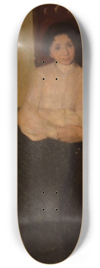 Wojciech Weiss - Portrait of artists sister and her husband 8.25 inch art skate deck