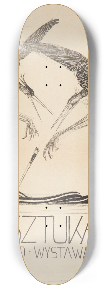 Wojciech Weiss - Sztuka 10 wystawa 8.25 inch art skate deck
