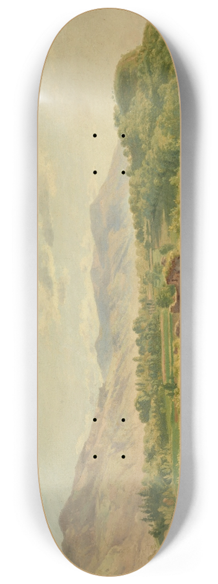 Wolfgang Adam Tpffer - Les ruines des Allignes 8.25 inch art skate deck