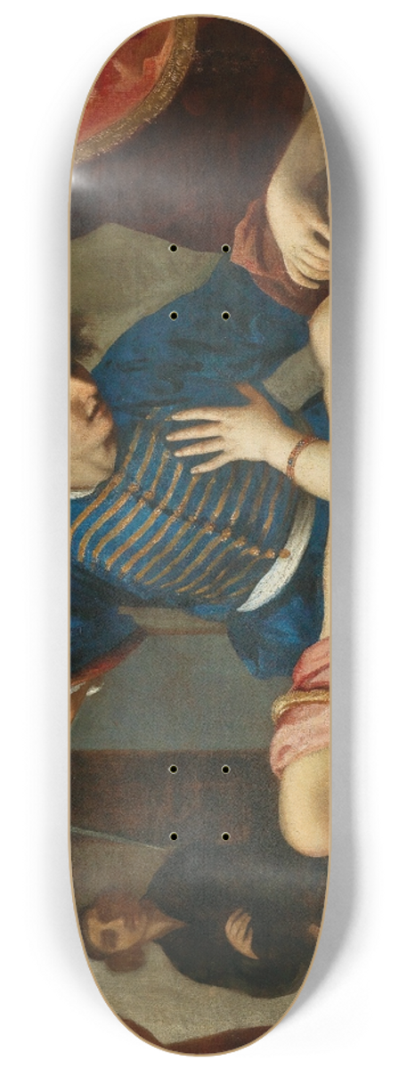 Workshop of Felice Ficherelli - Tarquin and Lucretia 8.25 inch art skate deck