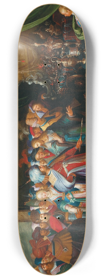 Workshop of Frans Francken the Younger - Solon and Croesus 8.25 inch art skate deck