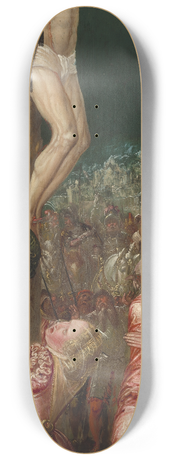 Workshop of Hans Mielich - The Crucifixion 8.25 inch art skate deck