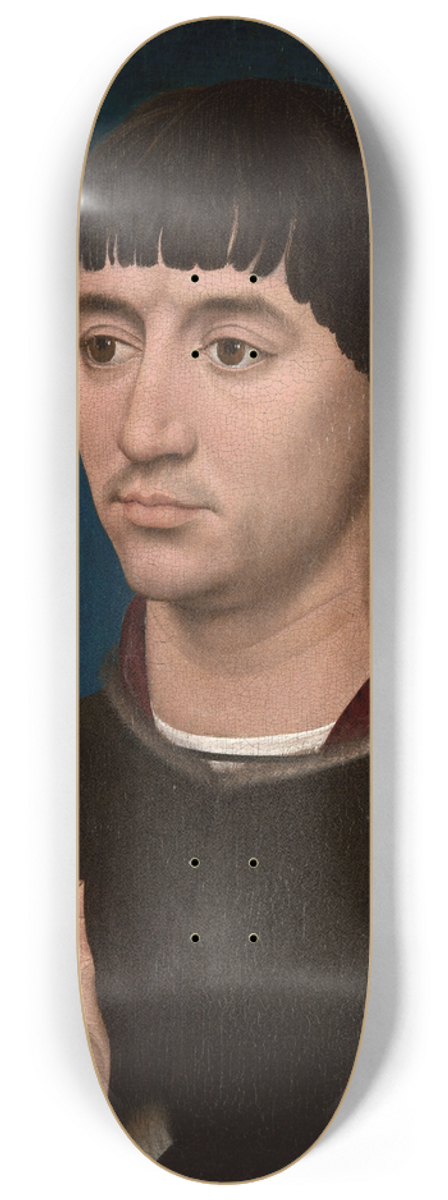 Workshop of Rogier van der Weyden - Portrait of Jean Gros 8.25 inch art skate deck